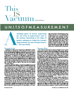 Vacuforce Technical Articles - Vacuum Measurement