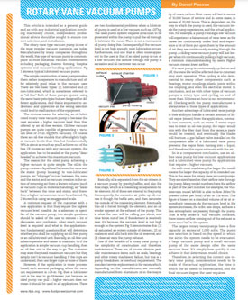 Vacuforce Technical Articles - Rotary Vane Pumps